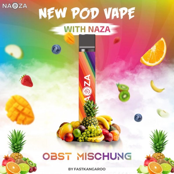 Naza E-Shisha Einweg Vape Nikotinfrei - Obstmischung