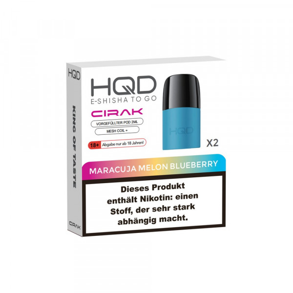 HQD Cirak Prefilled Pod Maracuja Melon Blueberry (2 Stk)