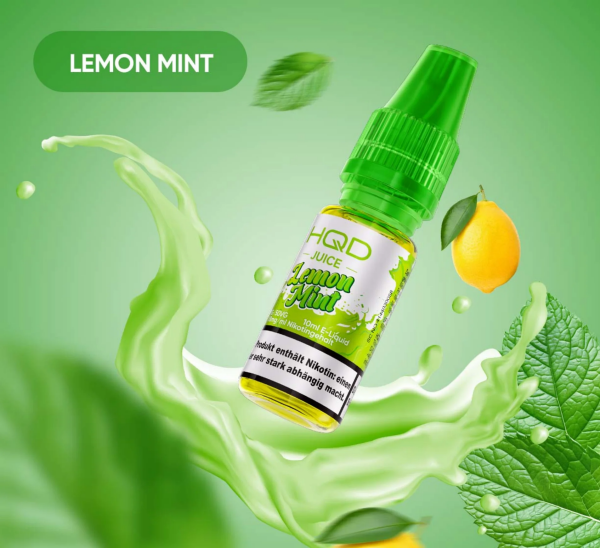 HQD Juice Liquid 18 mg - Lemon Mint 10 ml