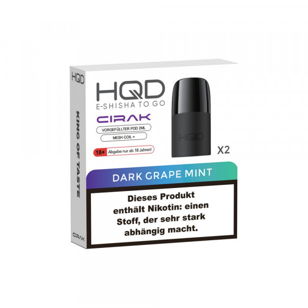 HQD Cirak Prefilled Pod Dark Grape Mint (2 Stk)