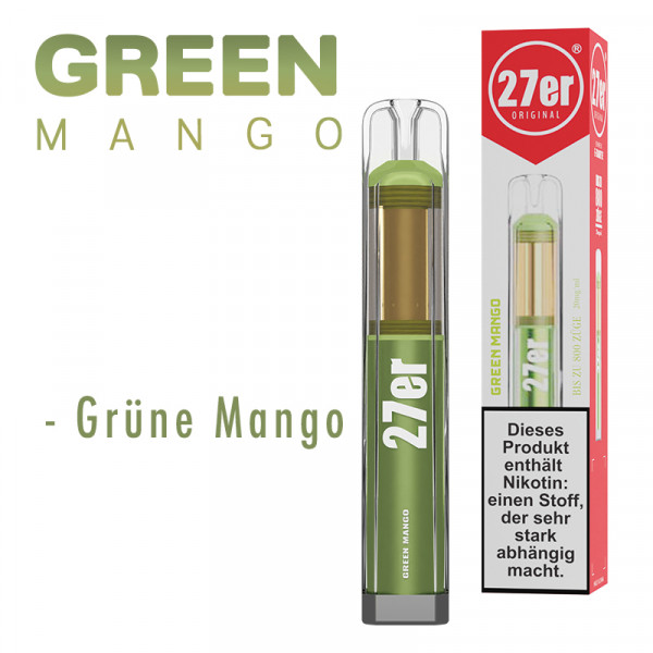 Venookah 27er 800 E-Shisha Vape - Green Mango