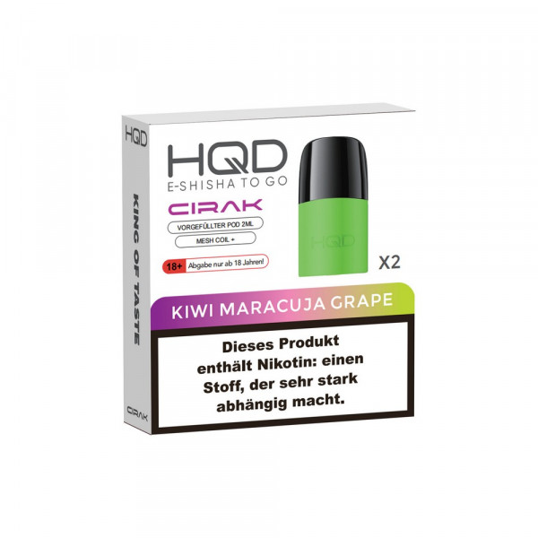 HQD Cirak Prefilled Pod Kiwi Maracuja Grape (2 Stk)