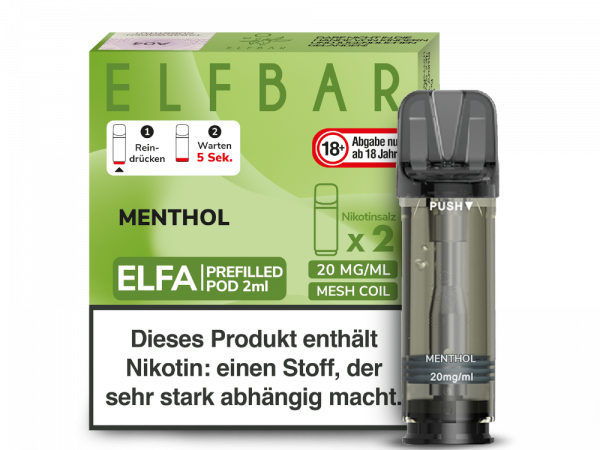 Elf Bar ELFA Prefilled Pod Menthol (2 Stk)