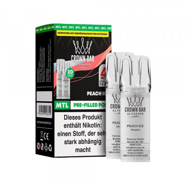 Al Fakher Prefilled Pod MTL - Peach Ice (2 Stk)