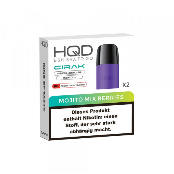 HQD Cirak Prefilled Pod Mojito Mix Berries (2 Stk)