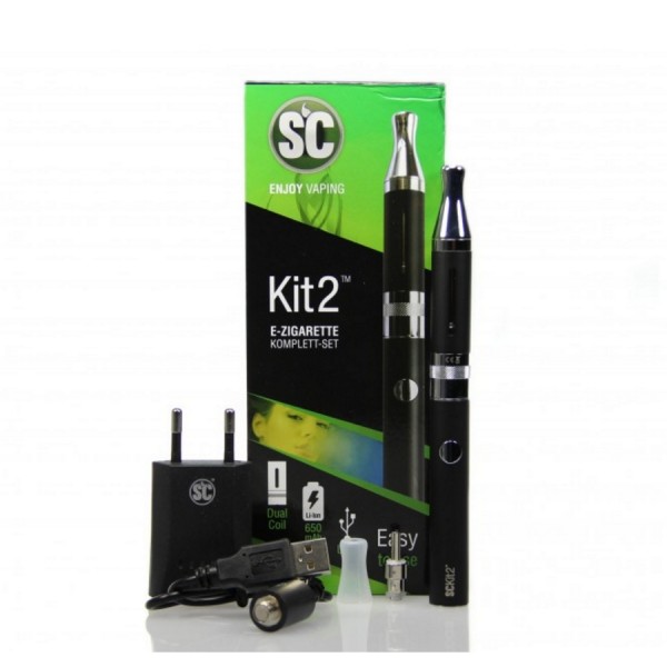 SC Kit 2 E-Zigaretten Set - Schwarz