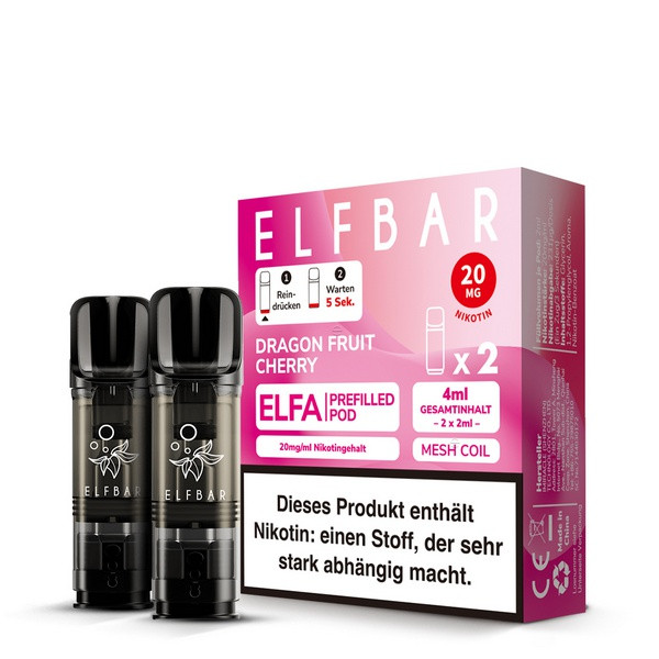 Elf Bar ELFA Prefilled Pod Dragon Fruit Cherry (2 Stk)