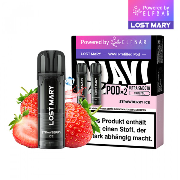 Elf Bar Lost Mary WAVI Prefilled Pod - Strawberry Ice 2er