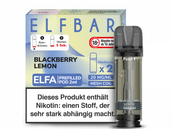 Elf Bar ELFA Prefilled Pod Blackberry Lemon (2 Stk)