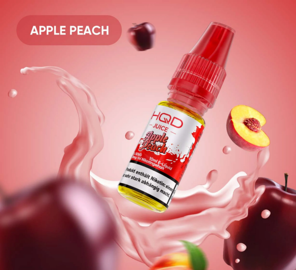 HQD Juice Liquid 18 mg - Apple Peach 10 ml