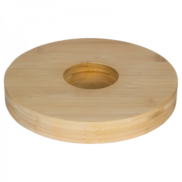 Secret LED Untersetzer 22cm - Bambus (nur Untersetzer)