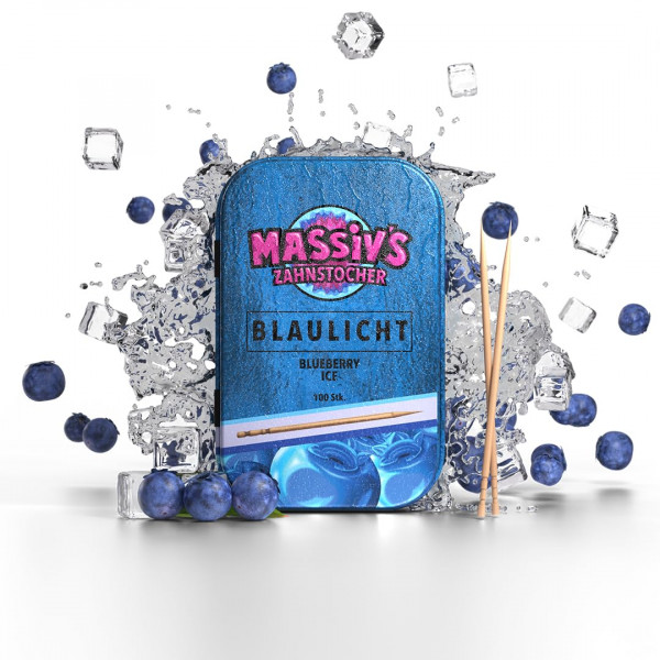 Al Massiva Zahnstocher - Blaulicht 100x Stück
