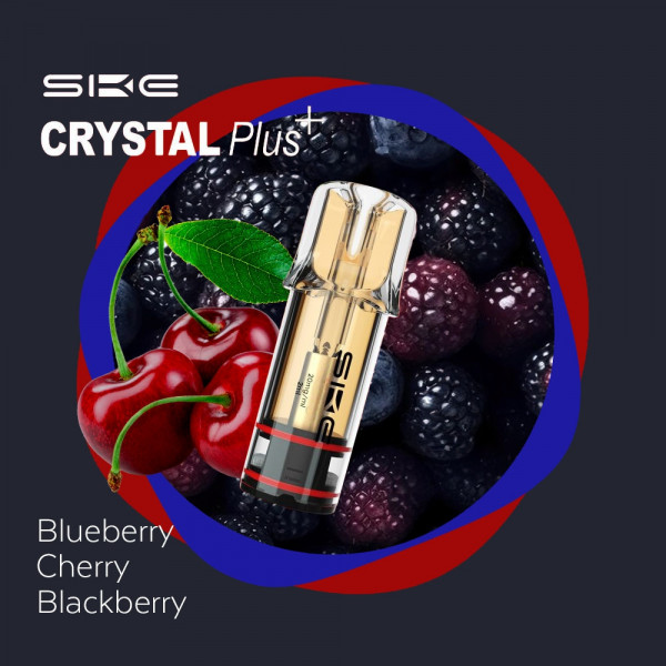 SKE Crystal Bar Plus Pods - Blueberry Cherry Blackberry (2er Pack)