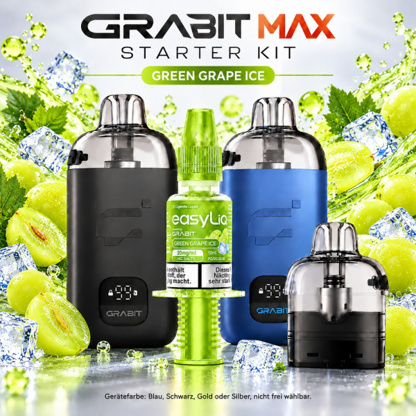 Grabit EasyLiQ Starter Kit 10 ml - Green Grape Ice 20mg