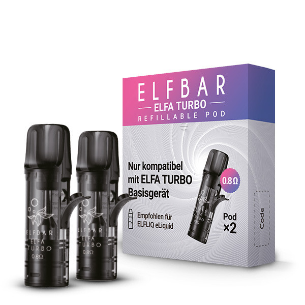 Elfbar ELFA Turbo wiederbefüllbare Leer-Pods (2x)