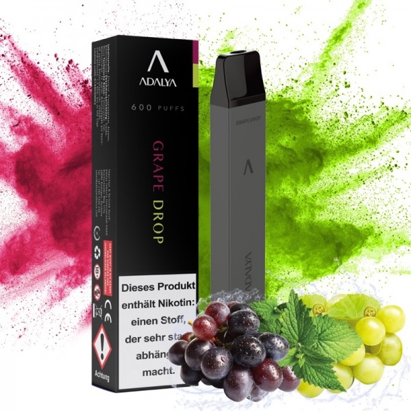 Adalya E-Shisha Einweg Vape 600 - Grape Drop