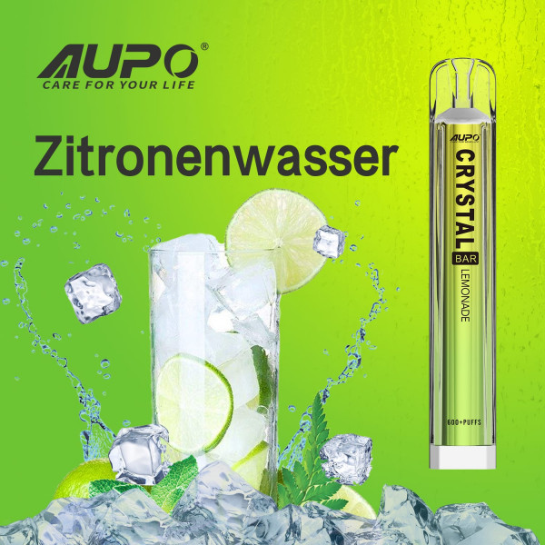 Crystal Bar Vape AUPO 600 - Lemonade