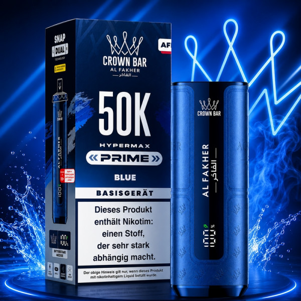 Al Fakher Hypermax 50k Prime Basisgerät - Blau