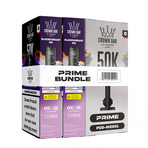 Al Fakher Hypermax 50k Prime Bundle 20 mg - Blackcurrant Ice