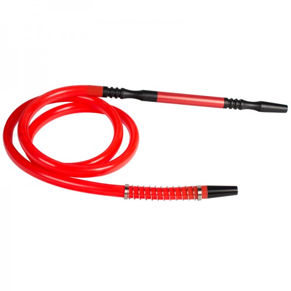 Shisha Silikonschlauch Set - rot