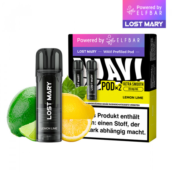 Elf Bar Lost Mary WAVI Prefilled Pod - Lemon Lime 2er