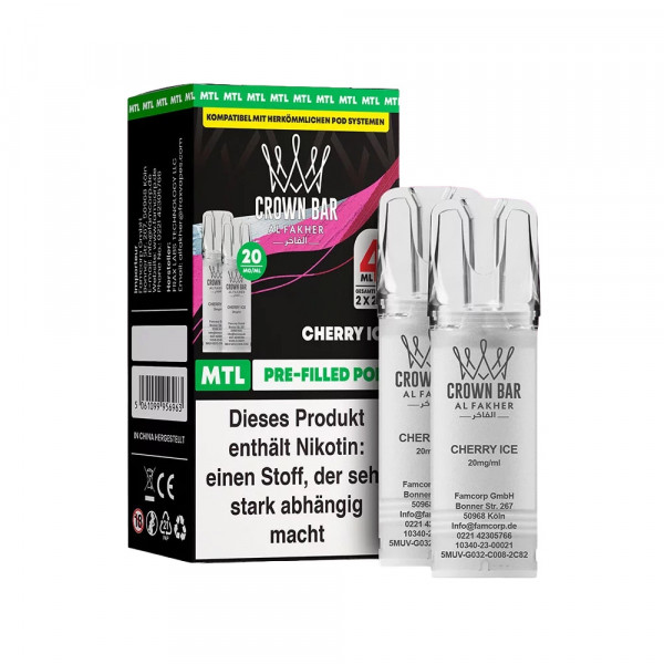 Al Fakher Prefilled Pod MTL - Cherry Ice (2 Stk)