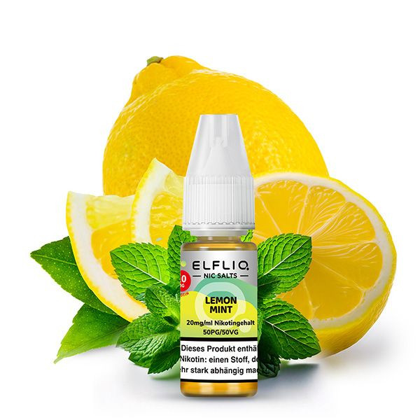 Elfliq by Elf Bar NicSalt Liquid - Lemon Mint 20mg