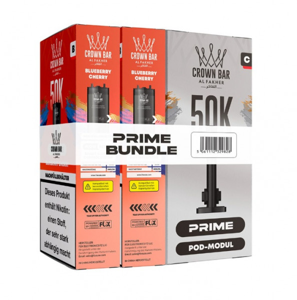 Al Fakher Hypermax 50k Prime Bundle 20 mg - Blueberry Cherry