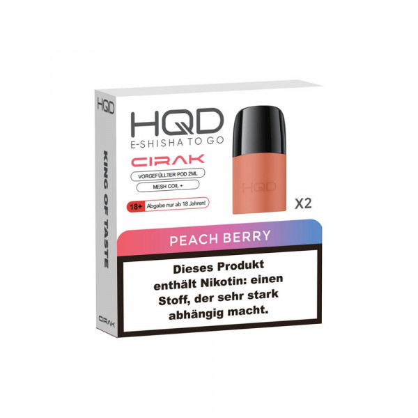 HQD Cirak Prefilled Pod Peach Berry (2 Stk)