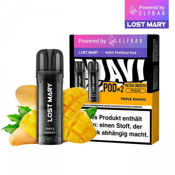 Elf Bar Lost Mary WAVI Prefilled Pod - Triple Mango 2er