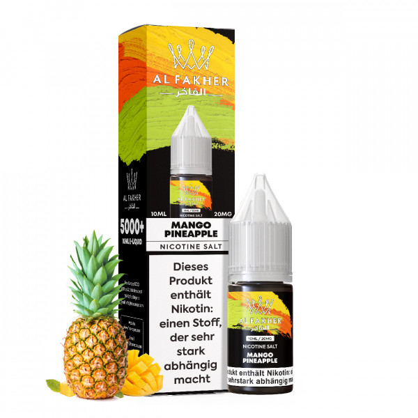 Al Fakher NicSalt Liquid 10 ml - Mango Pineapple 20mg/ml