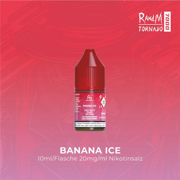 RandM Tornado Liquid 10 ml - Banana Ice 20 mg/ml
