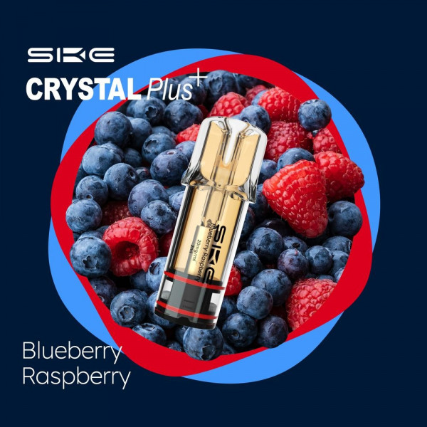 SKE Crystal Bar Plus Pods - Blueberry Raspberry (2er Pack)