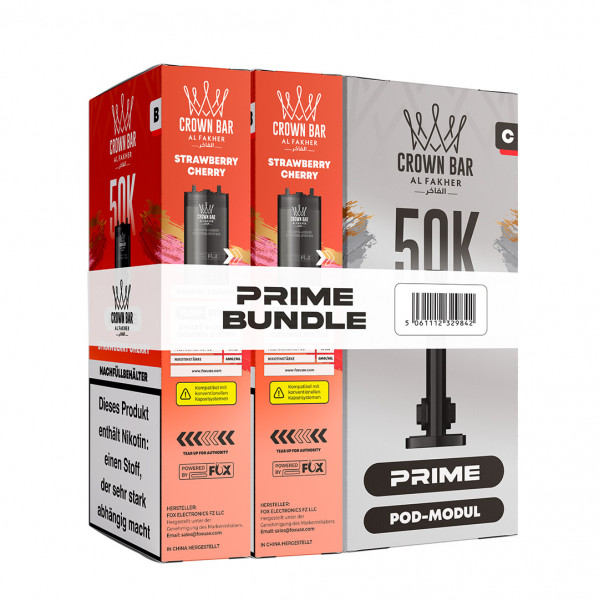 Al Fakher Hypermax 50k Prime Bundle 20 mg - Strawberry Cherry