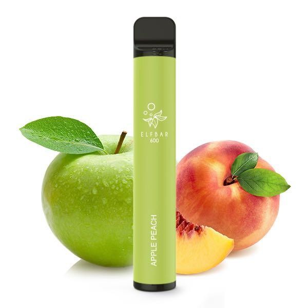 Elfbar 600 E-Shisha Einweg Vape - Apple Peach Nikotinfrei