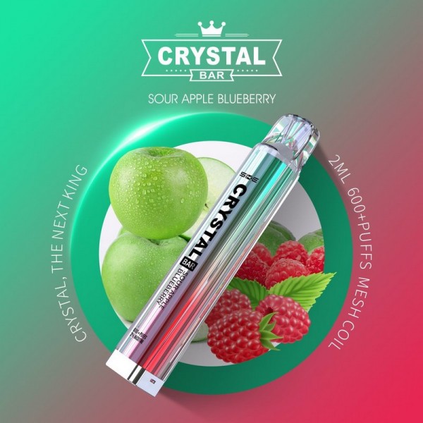 Crystal Bar Vape 600 - Sour Apple Berry