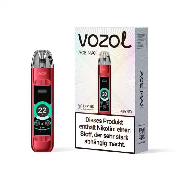 Vozol Ace Max Pod Kit - Ruby Red