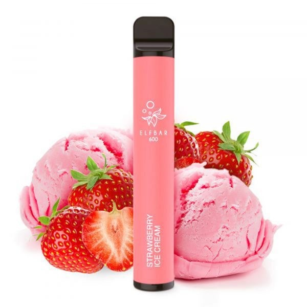 Elfbar 600 E-Shisha Einweg Vape - Strawberry Ice Cream