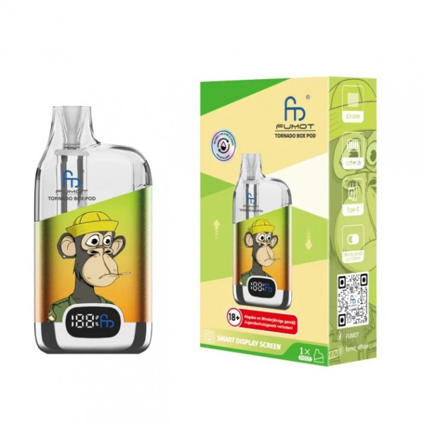 RandM Tornado Digital Box Podkit 12k - Green Orange