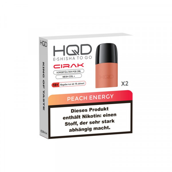HQD Cirak Prefilled Pod Peach Energy (2 Stk.)