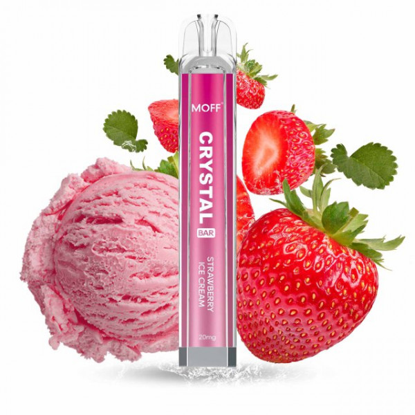 Crystal Bar Vape MOFF 600 - Strawberry Ice Cream