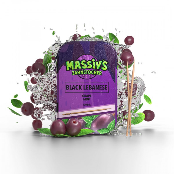 Al Massiva Zahnstocher - Black Lebanese 100x Stück