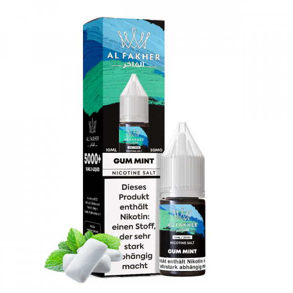 Al Fakher NicSalt Liquid 10 ml - Gum Mint 20mg/ml