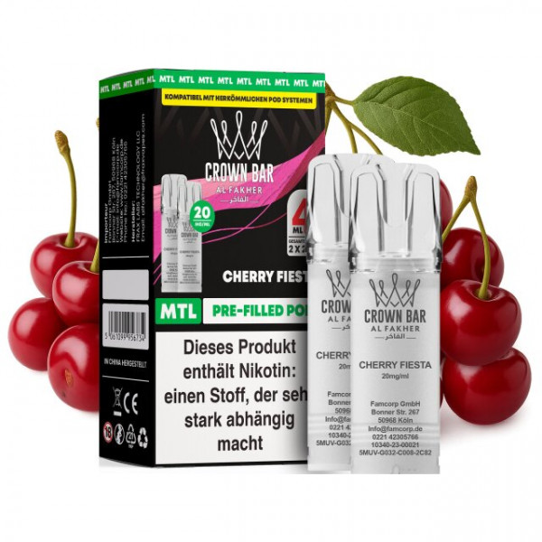 Al Fakher Prefilled Pod MTL - Cherry Fiesta (2 Stk)