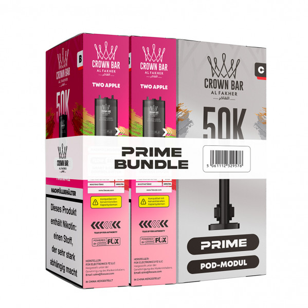 Al Fakher Hypermax 50k Prime Bundle 20 mg - Two Apple