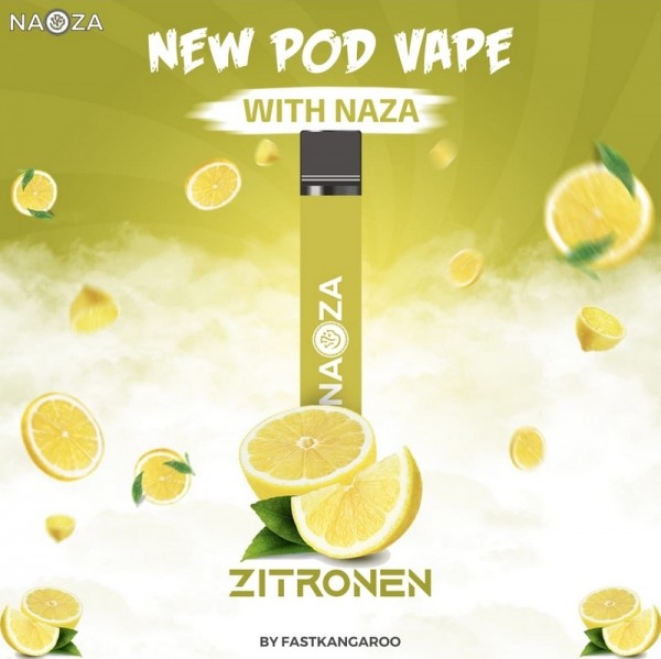 Naza E-Shisha Einweg Vape Nikotinfrei - Zitrone
