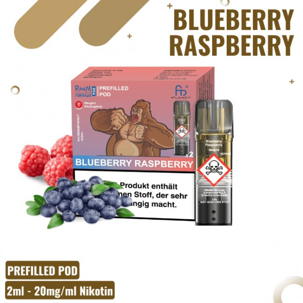 Randm Tornado Prefilled Pod Blueberry Raspberry (2 Stk.)