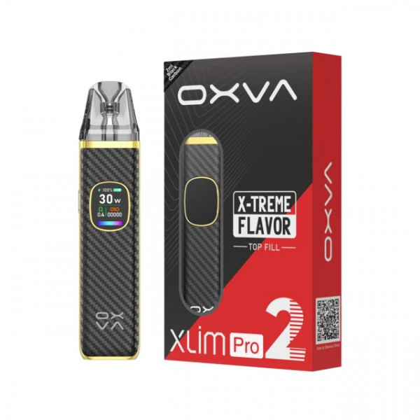OXVA Podsystem Xlim Pro 2 Pod Kit - Black Carbon