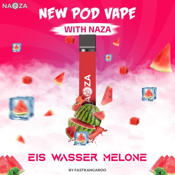 Naza E-Shisha Einweg Vape Nikotinfrei - Eis Wassermelone