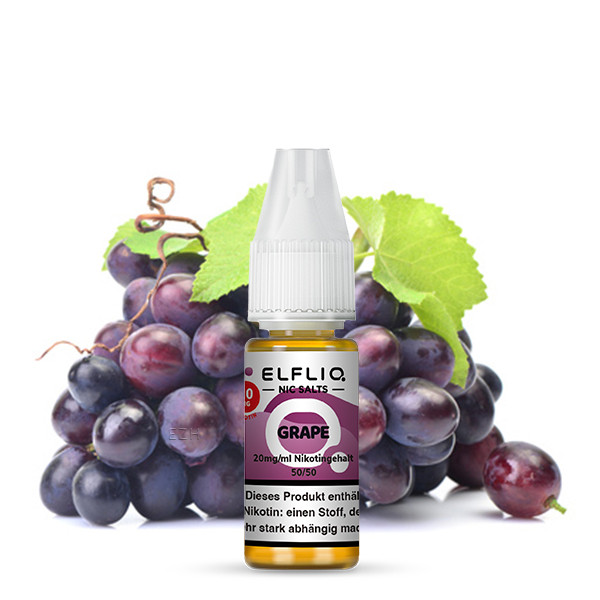 Elfliq by Elf Bar NicSalt Liquid - Grape 20mg